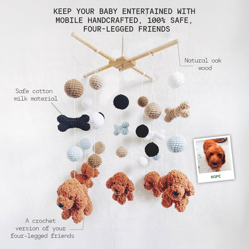Pet Bones | Custom Crochet Pet Nursery Baby Mobile