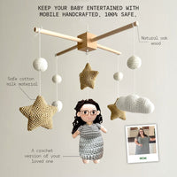 Family Doll | Custom Crochet Doll Nursery Baby Mobile