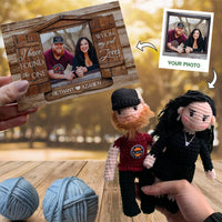 Personalized Crochet Doll with Photo Card "I Have Found The One Whom My Soul Loves"