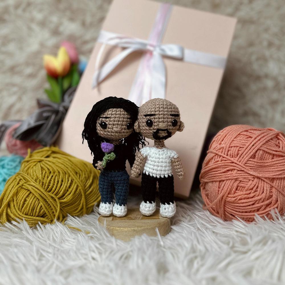 Personalized Crochet Doll with Photo Card "I Have Found The One Whom My Soul Loves"