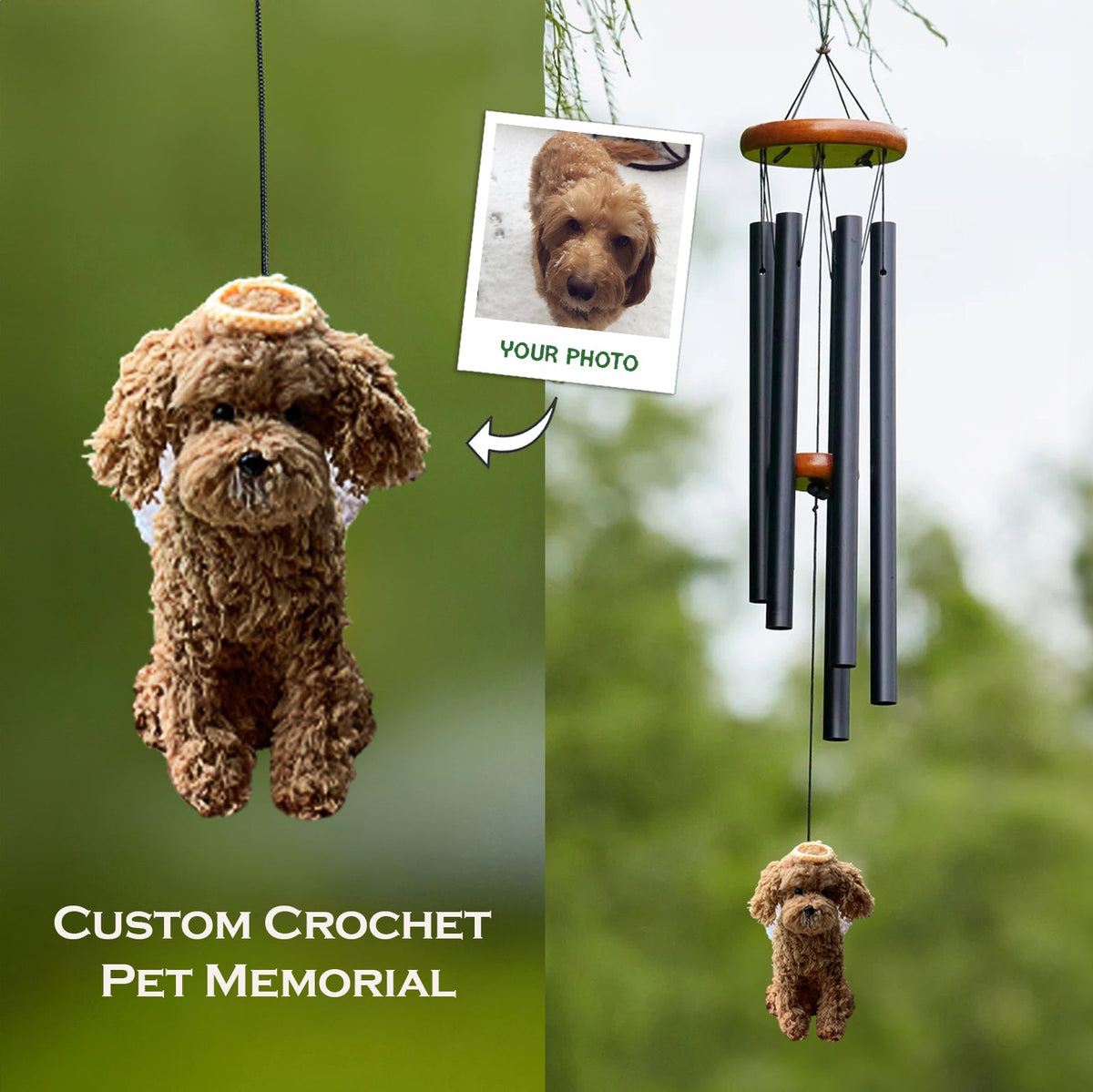 MIMORA MADE Pet Memorial Outdoor Wind Chime