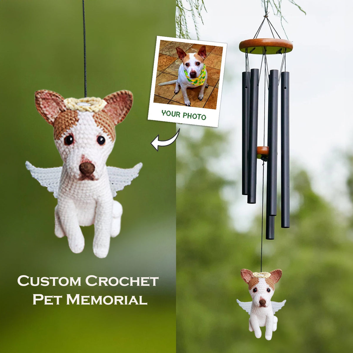 MIMORA MADE Pet Memorial Outdoor Wind Chime