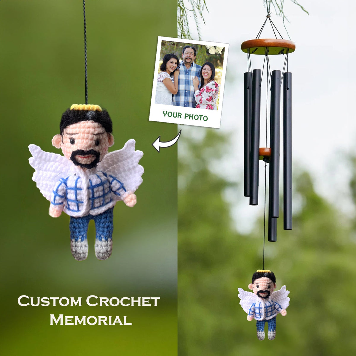 MY DOLLFY Family Memorial Outdoor Wind Chime