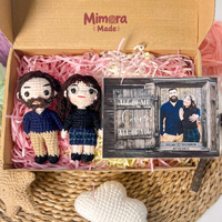 Personalized Crochet Doll with Photo Card "All Of Me Loves All Of You"