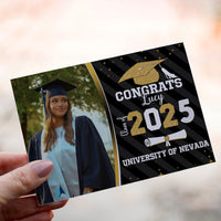 Personalized Crochet Doll with Photo Card "Congrats Class of 2026 Graduation Day"