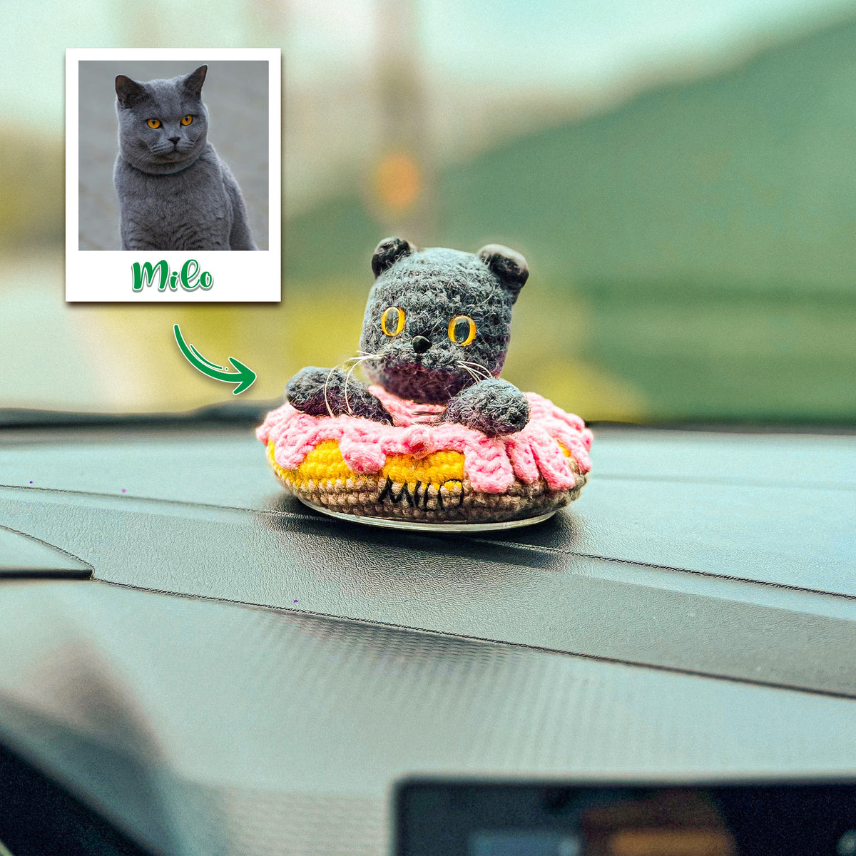 Mimora Personalized Car Dashboard Pet