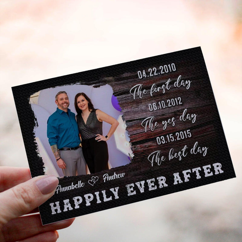 Personalized Crochet Doll with Photo Card "Happily Ever After"
