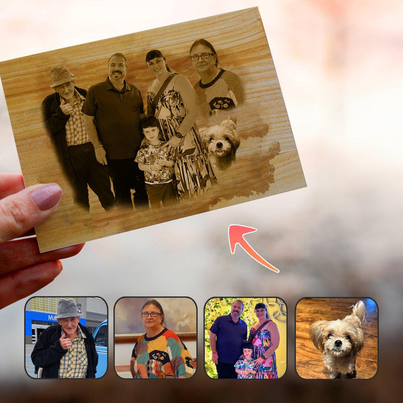Family Portrait & Add Deceased Love One To Photo