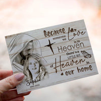 Personalized Crochet Doll with Photo Card "When Someone We Love Is In Heaven Safe In God's Hands"
