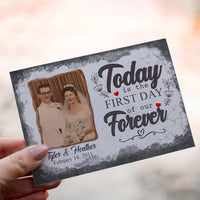 Personalized Crochet Doll with Photo Card "Wedding Welcome Fist Day"