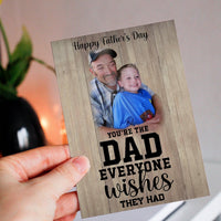 Personalized Crochet Doll with Photo Card "You're The Dad"
