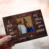 Personalized Crochet Doll with Photo Card "I Wish I Met You Met You Sooner"