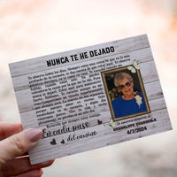 Personalized Crochet Doll with Photo Card "Nunca Te He Dejado"