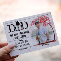 Personalized Crochet Doll with Photo Card "Dad, The Man The Myth The Legend"
