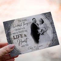 Personalized Crochet Doll with Photo Card "The Most Wonderful Things Romantic"