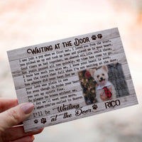 Personalized Crochet Doll with Photo Card "Waiting At The Door"