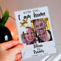 Personalized Crochet Doll with Photo Card "With You I am Home"