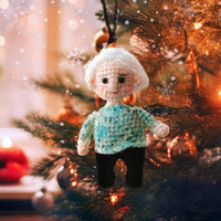 Personalized Ornament Crochet Doll with Photo Card "I Never Left You 2"