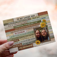 Personalized Crochet Doll with Photo Card "A Beautiful Letter To Father"