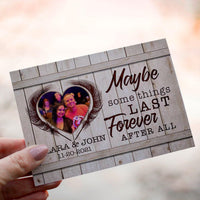 Personalized Crochet Doll with Photo Card "Forever After All"