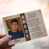 Personalized Crochet Doll with Photo Card "To Celebrate New Dads"