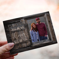 Personalized Crochet Doll with Photo Card "All Of Me Loves All Of You"