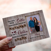 Personalized Crochet Doll with Photo Card "The Only Thing Better"