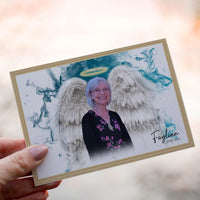 Personalized Crochet Doll with Photo Card "Sympathy Gifts For Loss Of Loved One"