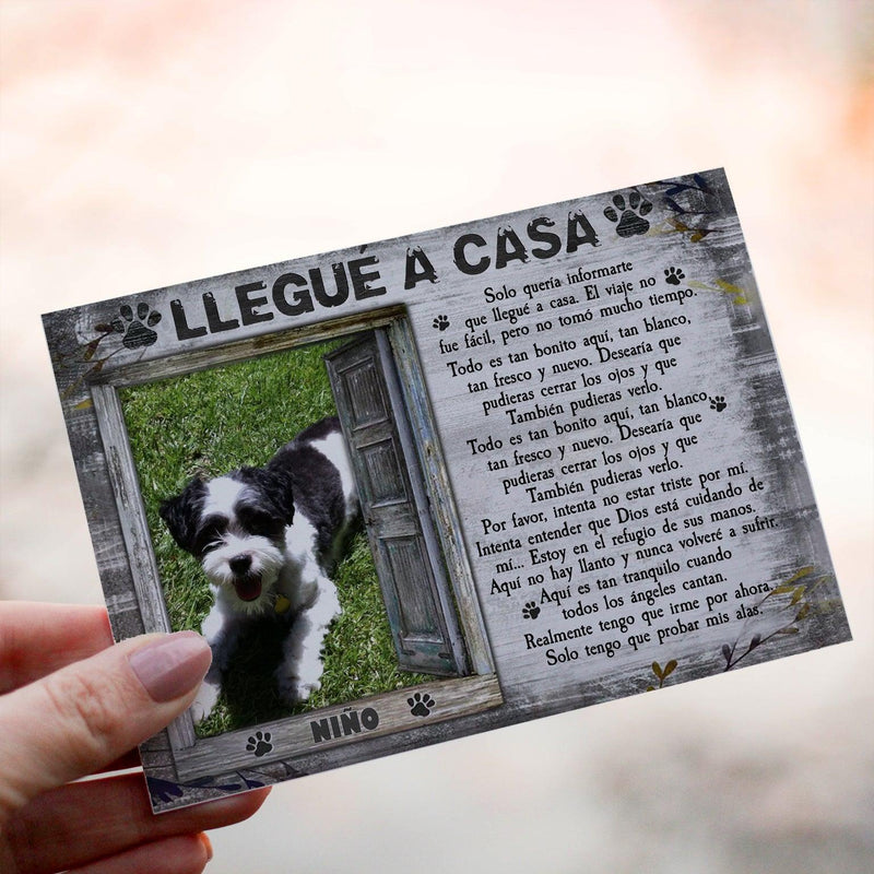 Personalized Crochet Doll with Photo Card "Llegué A Casa"