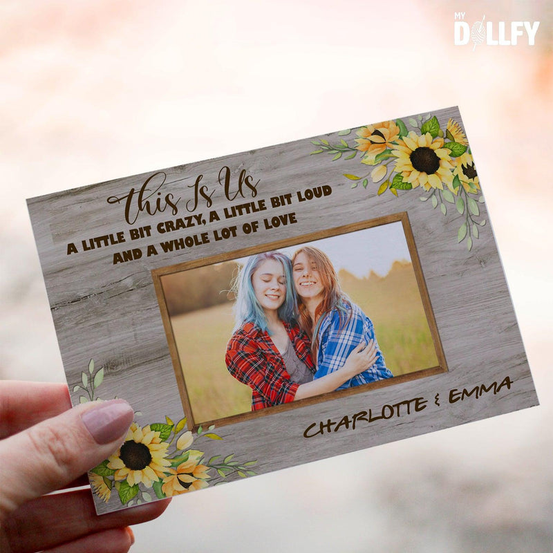 Personalized Crochet Doll with Photo Card "This Is Us"