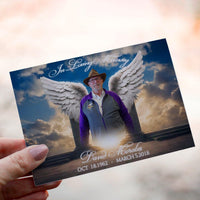 Personalized Crochet Doll with Photo Card "The Gateway to Heaven and Angel Wings"