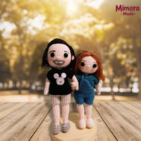 Personalized Crochet Doll with Photo Card "Together Is Our Favorite Place To Be"