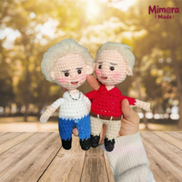 Personalized Crochet Doll with Photo Card "Loved You Then Love You Still"