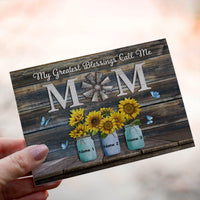 Personalized Crochet Doll with Photo Card "My Greatest Blessings Call Me Mom"