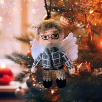 Personalized Ornament Crochet Doll with Photo Card " I Know Heaven Is Beautiful Place"