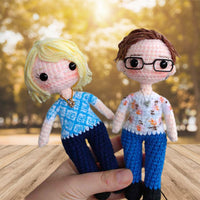 Personalized Crochet Doll with Photo Card "Our First Mother's Day Together"