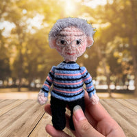 Personalized Crochet Doll with Photo Card "Definition of Grandma"