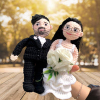 Personalized Crochet Doll with Photo Card "The Secret of life Beach House"