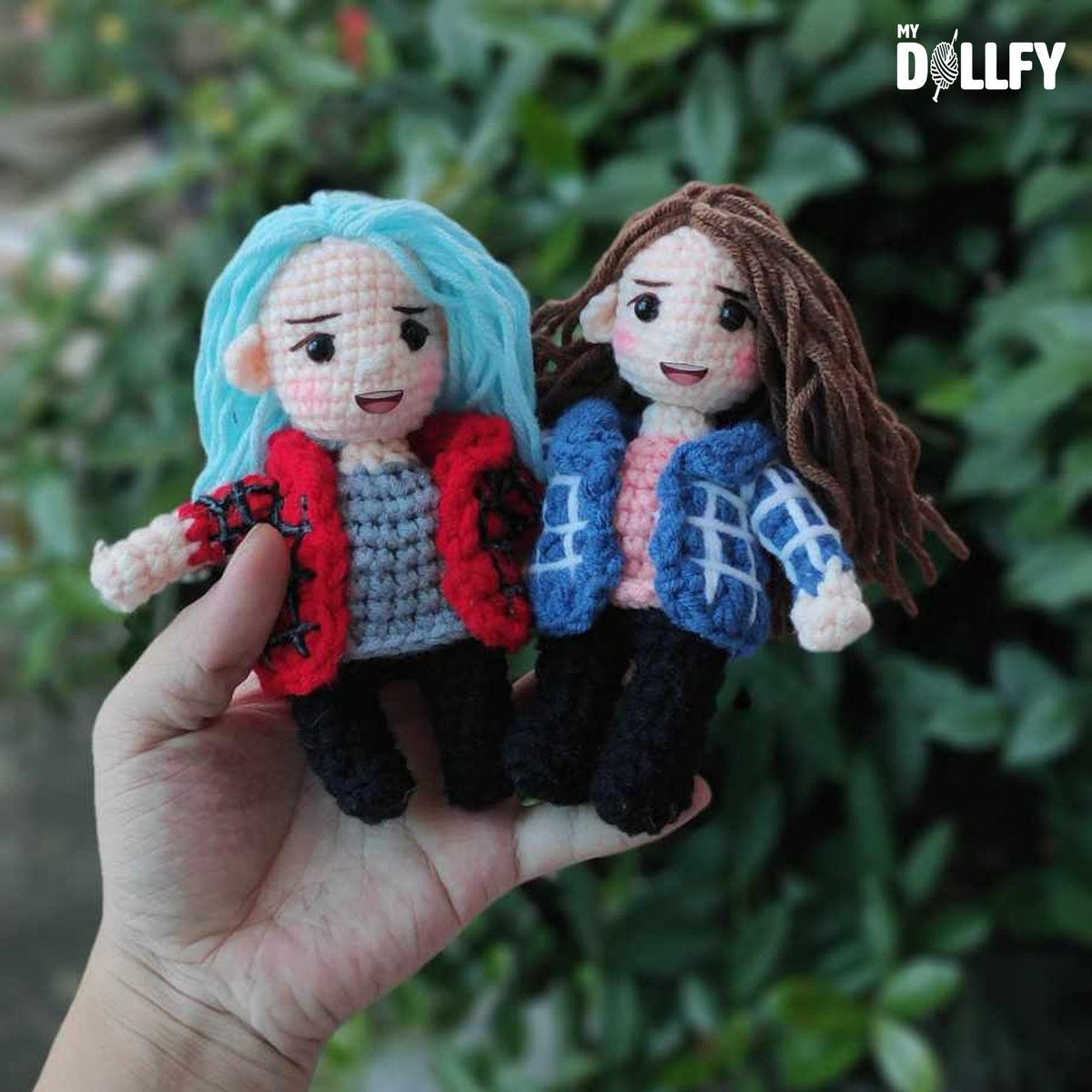 Personalized Crochet Doll with Photo Card "A Good Friend Knows All Your Stories"
