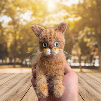 Personalized Crochet Doll with Photo Card "Dear Mom Pet Portrait"