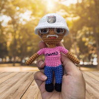 Personalized Crochet Doll with Photo Card "Porque Alguien Que Amamoa Está En El Cielo Hay Un Poco De Cielo 2"