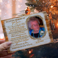 Personalized Ornament Crochet Doll with Photo Card "In Loving Memory Of Mom"