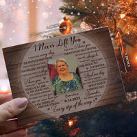 Personalized Ornament Crochet Doll with Photo Card "I Never Left You 2"
