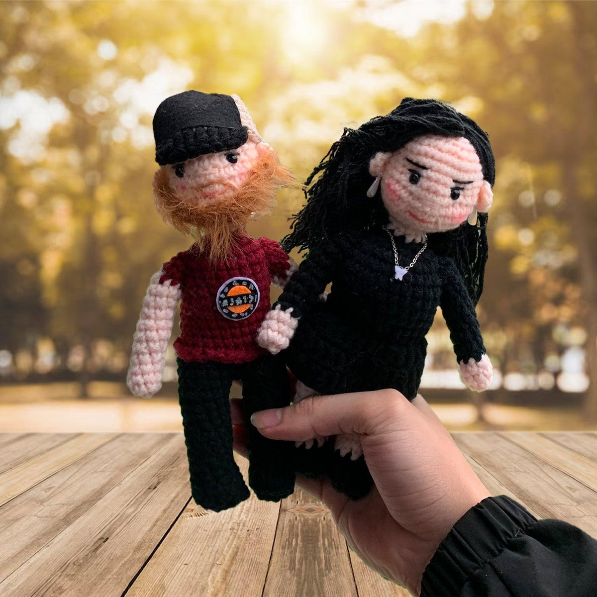 Personalized Crochet Doll with Photo Card "I Have Found The One Whom My Soul Loves"