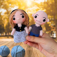 Personalized Crochet Doll with Photo Card "I Love You Because Lyric"
