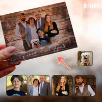 Family Portrait With Deceased Loved One, Combine Photos Card
