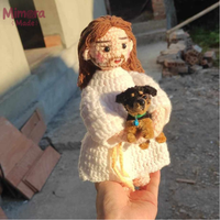 Personalized Crochet Doll with Photo Card "Welcome Home | Beloved Pets in God's Embrace"