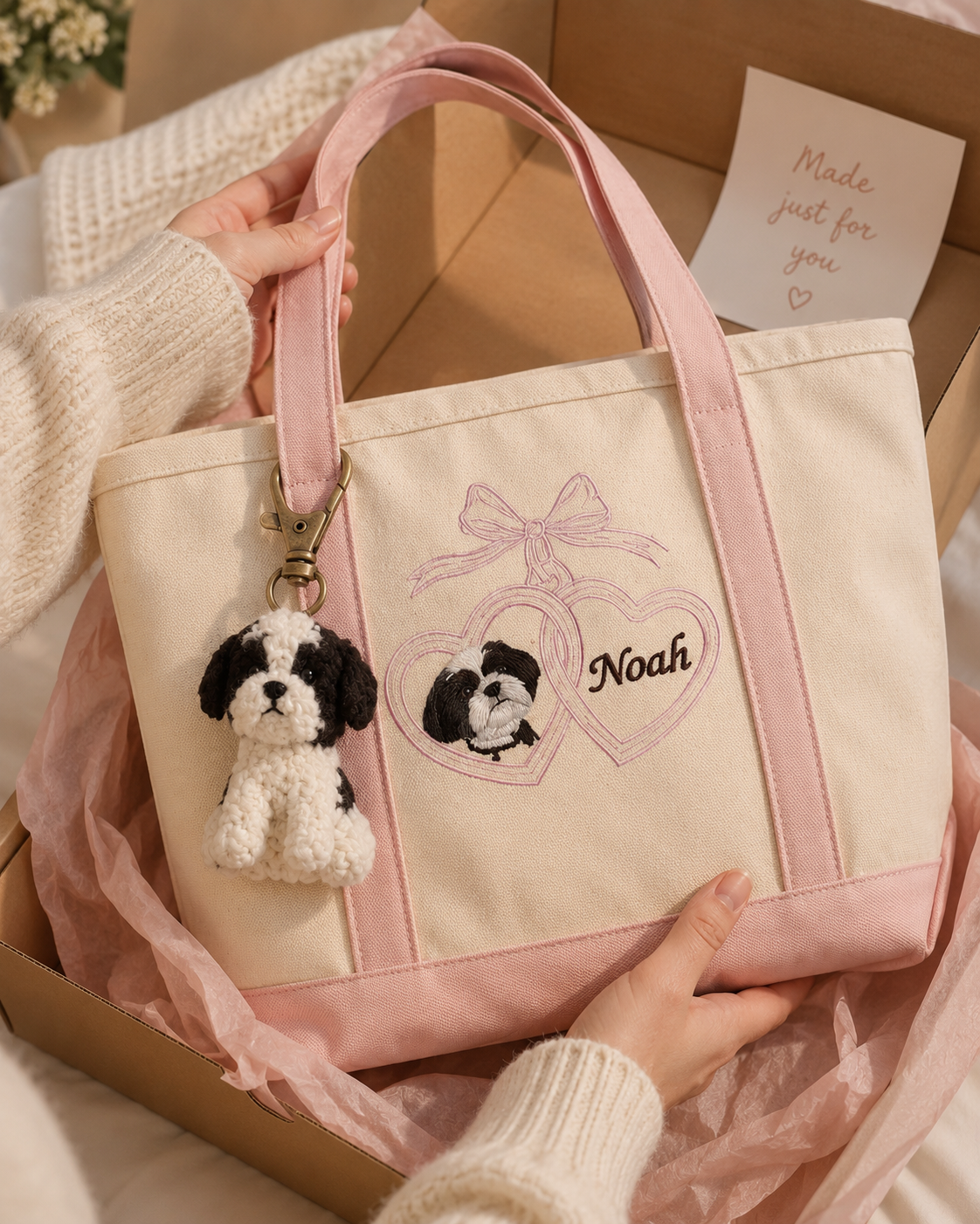 "Sweet Bow" Carry-Me Tote