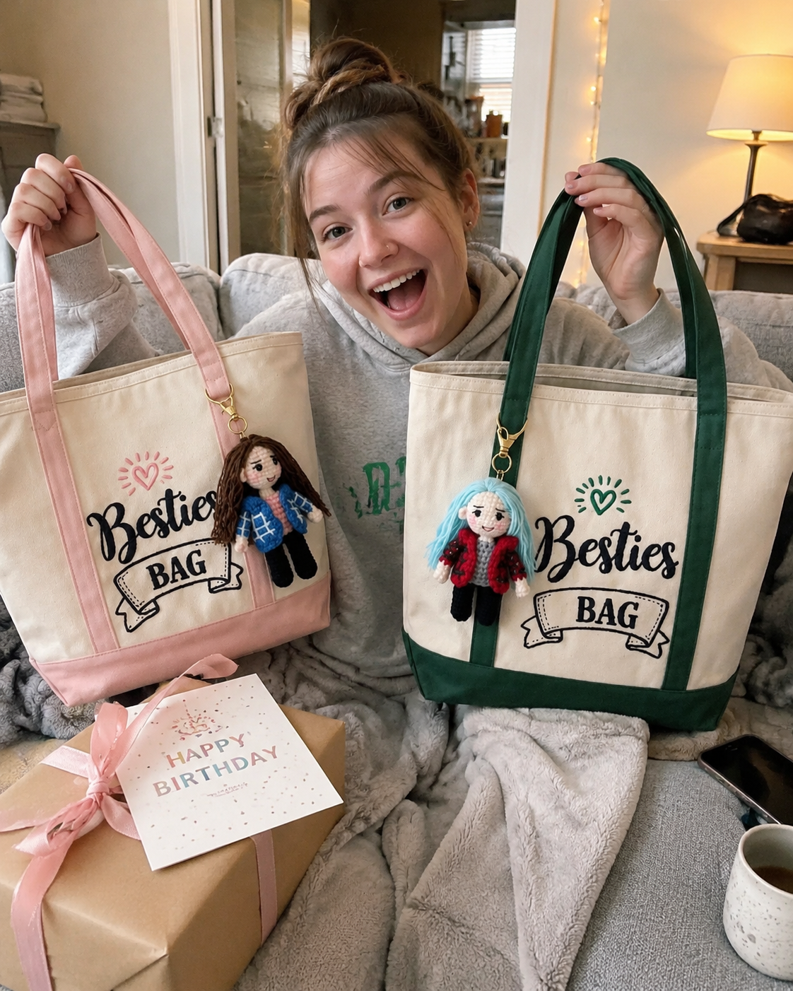 "Besties Bag" Carry-Me Tote