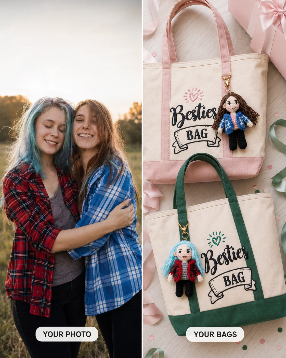 "Besties Bag" Carry-Me Tote